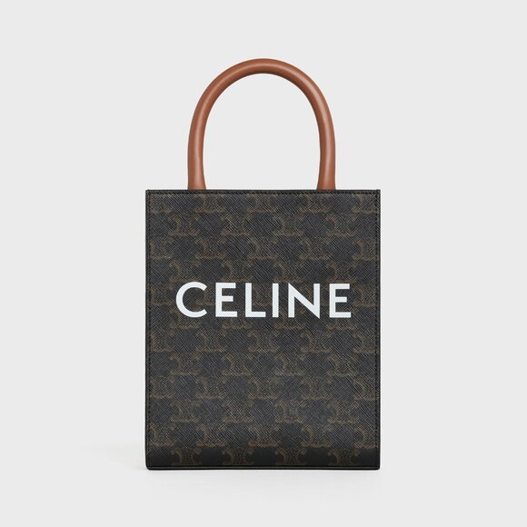 Celine MINI VERTICAL CABAS IN TRIOMPHE CANVAS - Picture 1 of 12